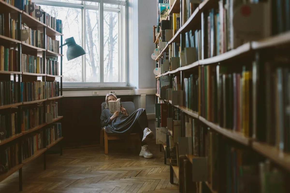 Open book and reading notes on a quiet desk
